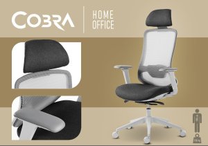 Krzesło biurowe Cobra Expert HF705GY Szare 14