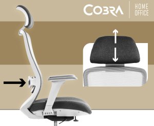 Krzesło biurowe Cobra Expert HF705GY Szare 15