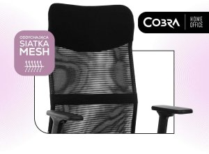 Krzesło biurowe Cobra Office One HF302BK Czarne 14