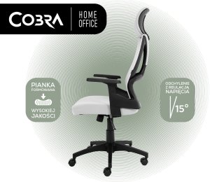 Krzesło biurowe Cobra Office One HF305GY Szare 9