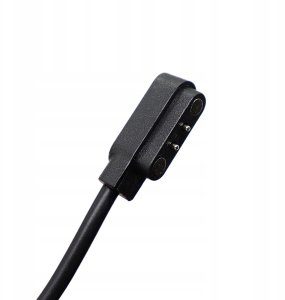 Ładowarka HUL-01 magnetyczna 2-pin 2,8 mm do smartwatchy 60 cm – czarna 2