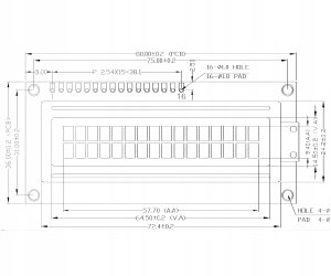 WYŚWIETLACZ LCD 2X16 ZNAKÓW LCD-AC-1602E-YIY/G-E6 ZIELONY JUSTPI 5