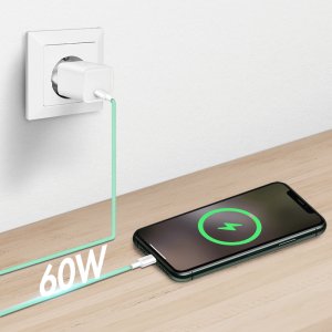 LogiLink USB-C 0.5m w nylonowym oplocie zielony 4