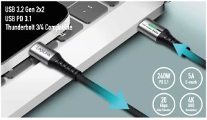 Kabel USB LogiLink USB-C - USB-C 2 m Czarno-srebrny (CU0444) 3