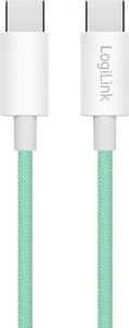 Kabel USB LogiLink USB-C - USB-C 1 m Zielony (CU0347) 2