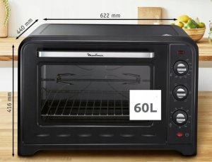 Moulinex Optimo Piekarnik elektryczny 60L 7 Trybów Termoobieg Timer Czarny 3