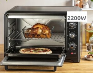 Moulinex Optimo Piekarnik elektryczny 60L 7 Trybów Termoobieg Timer Czarny 4