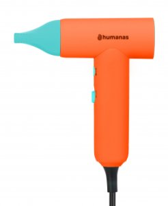 Suszarka do włosów z funkcją jonizowania Humanas AirTouch HD-AT03 mini - pomarańczowa 174