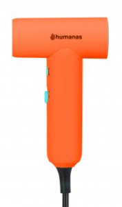 Suszarka do włosów z funkcją jonizowania Humanas AirTouch HD-AT03 mini - pomarańczowa 95