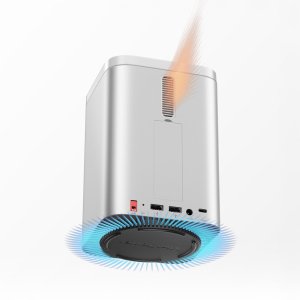 Stacja dokująca Orico MiniTower z kieszeniami na dyski twarde do 56TB - srebrna 3