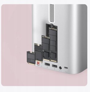 Stacja dokująca Orico MiniTower z kieszeniami na dyski twarde do 56TB - srebrna 7