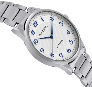 Zegarek Perfect Zegarek męski PACIFIC-stalowy-szkło SZAFIR- BMB-1102-02 2