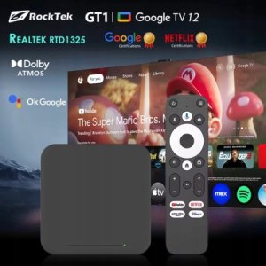 SMART TV Box 4K RockTek GT1 2GB RAM + 32GB pamięci wew. Android 12 8