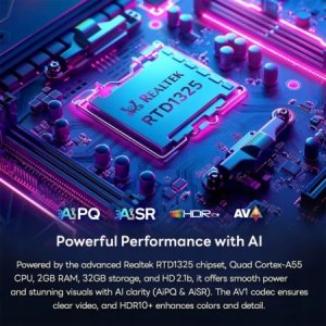 SMART TV Box 4K RockTek GT1 2GB RAM + 32GB pamięci wew. Android 12 10