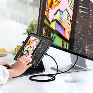 Satechi - kabel thunderbolt 5 USB-C - USB-C 1m (black) 6