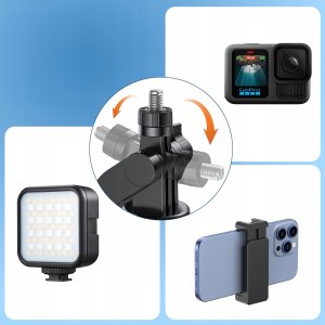 Selfie stick Wozinsky WC1Y70S teleskopowy tripod 1.7m z uchwytem na telefon - czarny 2