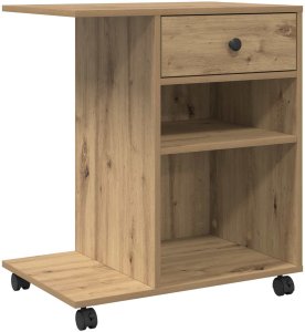 vidaXL Stojak na drukarkę Gładki Dąb rzemieślniczy 60 x 40 x 68.5 cm 2