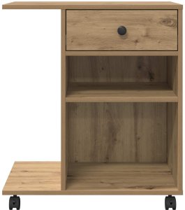 vidaXL Stojak na drukarkę Gładki Dąb rzemieślniczy 60 x 40 x 68.5 cm 5