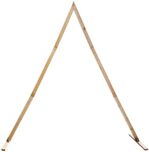 vidaXL Łuk Ślubny Jasny Brąz 202 x 95 x 254 cm Lite drewno sosnowe 2