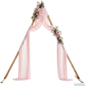 vidaXL Łuk Ślubny Jasny Brąz 202 x 95 x 254 cm Lite drewno sosnowe 3