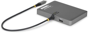 Stacja/replikator StarTech STARTECH.COM USB-C do stacji roboczej z 4 monitorami Adapter 4K 60Hz DisplayPort 140W PD Passthrough USB do klawiatury i myszy TAA 3