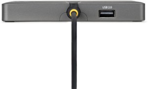 Stacja/replikator StarTech STARTECH.COM USB-C do stacji roboczej z 4 monitorami Adapter 4K 60Hz DisplayPort 140W PD Passthrough USB do klawiatury i myszy TAA 7