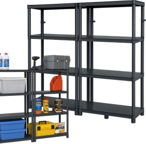 Regał magazynowy podwójny 4 półkowy 1315x1160mm do sklepu. magazynu 2