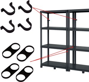 Regał magazynowy podwójny 4 półkowy 1315x1160mm do sklepu. magazynu 6