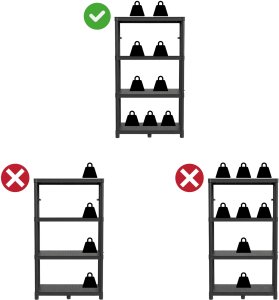 Regał magazynowy podwójny 4 półkowy 1315x1160mm do sklepu. magazynu 7