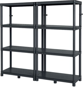 Regał magazynowy podwójny 4 półkowy 1315x1160mm do sklepu. magazynu 9