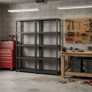 Regał magazynowy podwójny 5 półkowy 1725x1480mm do sklepu. magazynu 12