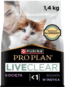 Purina Pro Plan PRO PLAN LiveClear Karma dla kociąt bogata w indyka 1,4 kg 9