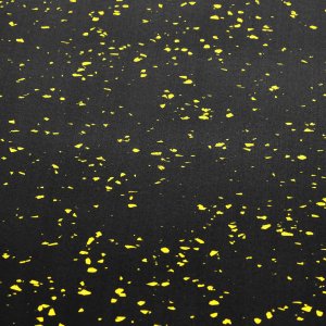 HMS POS35 PODŁOGA GUMOWA POD SPRZĘT FITNESS Z WYPUSTKAMI BLACK/YELLOW HMS 7