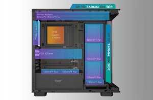Obudowa Darkflash DS900G czarna 12