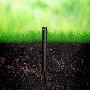 Duża metalowa bramka piłkarska z siatką treningowa do gry w piłkę nożną 300x200x90 cm czarna 12