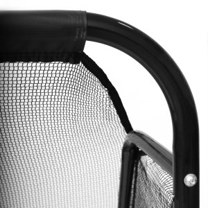 Duża metalowa bramka piłkarska z siatką treningowa do gry w piłkę nożną 300x200x90 cm czarna 5