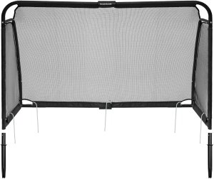 Duża metalowa bramka piłkarska z siatką treningowa do gry w piłkę nożną 300x200x90 cm czarna 7