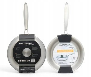 Patelnia stalowa Masterpan 22cm Tri-Ply 3-warstwowa, indukcja, gaz. Premium 2