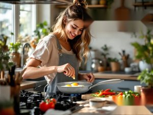 Patelnia stalowa Masterpan 22cm Tri-Ply 3-warstwowa, indukcja, gaz. Premium 6