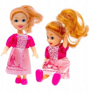 Lalki Laleczki Do Domku Dla Lalek Lalki Dla Dziewczynek Kolorowe Stroje 4