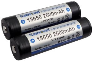 Akumulator KP ICR 18650 2600mAh Li-Ion 3,7V op./2szt 2