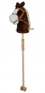 Hobby Horse miękka głowa konia koń na kiju rży 93 cm dźwięki galopu plusz 7
