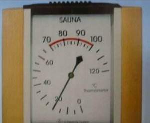 4LIVING SAUNA THERMOMETER WOODEN 4