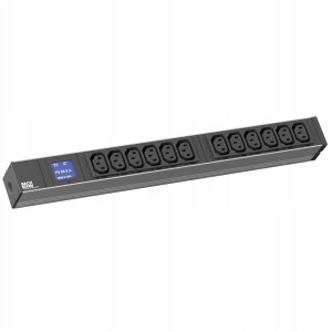 Bachmann BACHMANN BN0500 19 PDU 1U 12x C13 pomiar mocy, wtyczka z uziemieniem 5