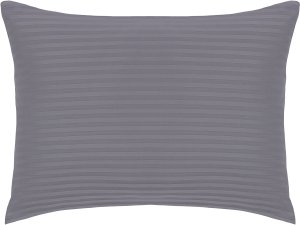BED COV SET Striped Grey SATEEN 160x200 2