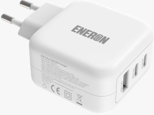 Szybka Ładowarka Sieciowa Eneron GaN 67W SuperFast 2xUSB-C 1xUSB-A PD type-C MOCNA 5
