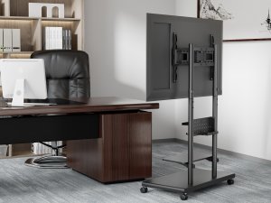 Equip Stojak podłogowy 50"-90" 1TFT 60kg Mobil+Ablage sw 3