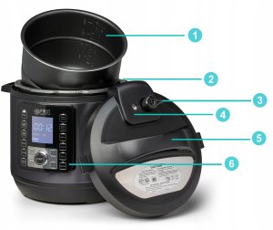 First Austria Wielofunkcyjny elektrinis puodas FIRST FA-5130-2GR 5