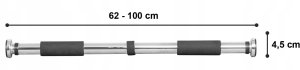 Drążek rozporowy do futryny podciągania 95 kg 2