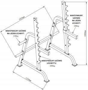 Stojak do przysiadów Squat Rack 3